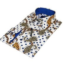 Mens Sports Dress Shirts By AXXESS From Turkey 100% Egyptian Cotton 622-04 White image 4