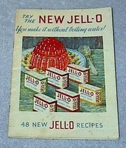 Vintage Jell-O Recipe Cookbook 1932 Dinner Dessert Salad - £4.70 GBP