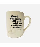 Disney Hallmark Winnie The Pooh Coffee Mug Good Friends Will Stick With You - $19.54 CAD