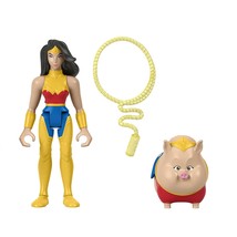 Fisher- DC League of Super-Pets Wonder Woman &amp; PB, set of 2 poseable fig... - £11.76 GBP