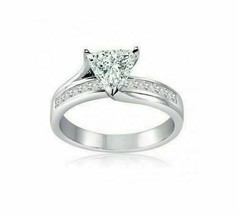 2.31CT Lab Created Diamond 14K White Gold FN Engagement Wedding Women&#39;s Ring - £111.13 GBP