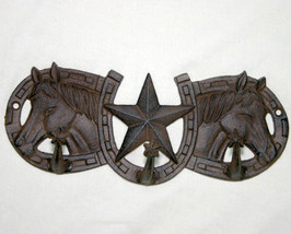 Western Country Hook with Horse, Star, and Horseshoe - $13.95