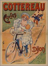 Cottereau Cycles Dijon : Lady on Bicycle Nurses Baby Soldiers Follow by ... - £74.58 GBP