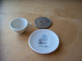 1986 Precious Moments Miniature “March” Teacup and Plate  - $0.00