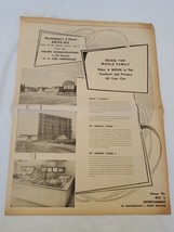 VINTAGE 1958 Washington PA Drive In Movie Full Page Newspaper Advertisement - £15.56 GBP