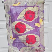 Ladybugs Butterfly Cricket DoubleSided Cloth Garden Flag Decor 41&quot;x29.25... - $14.49