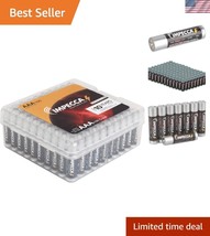 100-Pack High Performance AAA Alkaline Batteries - Leak Resistant &amp; Long... - $755.69 MXN