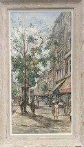Mid 20th Century &quot;St. Denis Paris Street&quot; Oil Painting by Andre Picot - £919.05 GBP