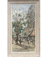 Mid 20th Century &quot;St. Denis Paris Street&quot; Oil Painting by Andre Picot - $21,879.10 MXN