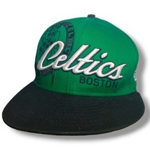 Boston Celtics Snapback Hat New Era Hardwood Classics Green Black Embroi... - £14.99 GBP