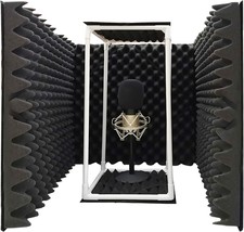 Troystudio Microphone Isolation Shield - |Reflection Filter For Desk Use| - - £51.01 GBP