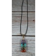 Labradorite Crystal 7 Chakra Pendant CHARGED Sterling Silver Necklace Reiki - £9.71 GBP
