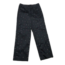 Coldwater Creek Polka Dot Cute Pants ~ Sz S ~Black ~ High Rise ~29.5&quot; Inseam  - £16.29 GBP