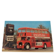 Postcard Knights Inn 1963 Bristol Double Decker Bus Chrome Unposted - £5.56 GBP