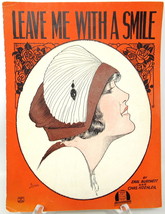 Leave Me With a Smile Sheet Music 1921 Barbelle Piano Voice Burtnett Koe... - $12.86