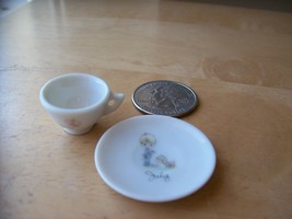 1986 Precious Moments Miniature “July” Teacup and Plate  - $0.00
