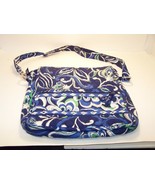 VERA BRADLEY Tote Bag Blue Handbag Purse Bag Crossbody Shoulder Strap Pr... - $647.15 MXN