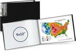Dunwell Landscape 9x12 Presentation Book, (Black, Horizontal), 24-Pocket... - $22.37