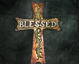 Rustic Metal Inspirational Cross  - £12.49 GBP