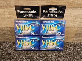 Panasonic TC-30 Super High Grade VHS-C Videotape Cassettes 90 Min (4 Tapes) - $13.54