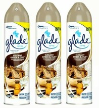 (2) Glade Scented Air Freshener Spray Elegant Amber &amp; Oud Eliminates Odo... - $32.51 CAD