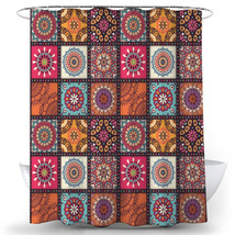 Mandala Geometric 2 Shower Curtain Bath Mat Bathroom Waterproof Decorative Batht - £16.77 GBP+