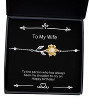 Cool Wife Gifts, to The Person who has Always Been My Shoulder to cry:!,... - £39.52 GBP