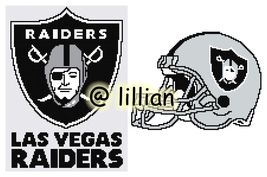 NFL ~ LAS Vegas RAIDERS Helmet Set Cross Stitch Pattern P D F - £6.35 GBP