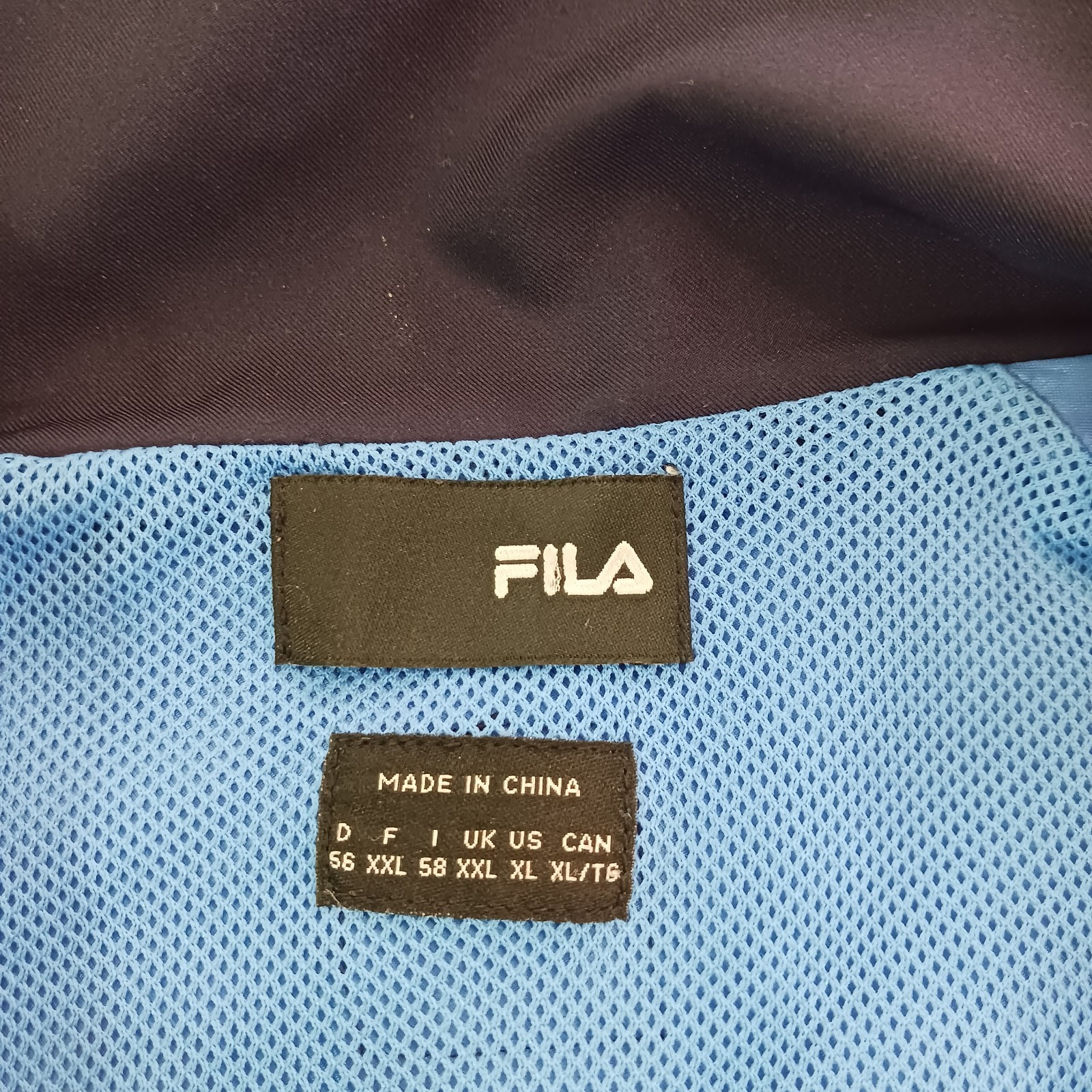 Fila Sony Ericsson Full Zip Tennis Warmup Jacket Blue Men's XL VTG Master Miami Item image 5