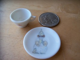1986 Precious Moments Miniature Clown on Ball Teacup and Plate  - $0.00