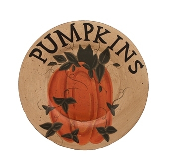 Primary image for   Wood Plate   MWF9354 - Pumpkin Plate 