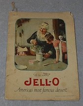 Vintage Jell-O Recipe Cookbook 1922 Dinner Dessert Norman Rockwell Cover - £7.82 GBP
