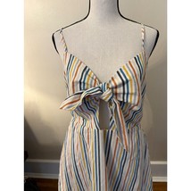 Altar&#39;d State Striped Mini Dress Cutout Back Casual Summer Size M   - $516.29 MXN