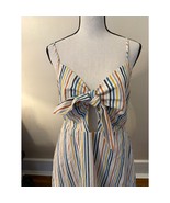 Altar&#39;d State Striped Mini Dress Cutout Back Casual Summer Size M   - $516.29 MXN
