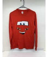 Lighting McQueen Big Face Red T-Shirt Adult Small Unisex - $14.94 CAD