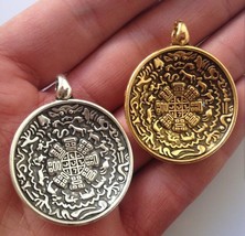 2pcs Big Tibetan Engraved Protective Talisman Charts OM YinYang Protect ... - $221.77 MXN