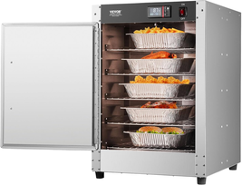 5 Pans, Single-Door and Adjustable Shelves, Stainless Steel Food Warmer ... - $612.39