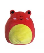 Squishmallow 8&quot; Obu Red Spotted Tree Frog Kellytoy Plush Soft Stuffed An... - £11.78 GBP