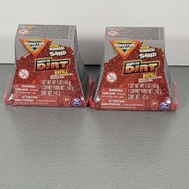 2 Packs Monster Jam Monster Dirt Red Refill Kinetic Sand 5oz Spinmaster - £10.23 GBP