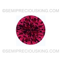 Natural Ruby 0.8mm Round Diamond Facet Cut SI2 Clarity Carmine Color Loo... - $0.35