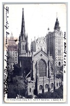 Trinità Chiesa New York Città Ny Nyc Udb Cartolina U20 - £2.37 GBP