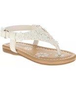 Garanimals Baby Girls White Flower Thong Flip Flop Sandals Summer Shoes ... - $12.86