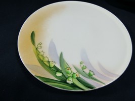 VTG Meito China Japan Lilly of the Valley Flower hand painted plate 6.5&quot; - £13.98 GBP