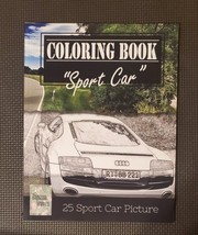 Sportcar Greyscale Photo Adult Coloring Book, Mind By Banana Leaves -New - £11.92 GBP