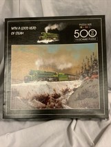 FX Schmid 500 Piece Puzzle, &quot;With a Good Head of Steam&quot; 1998. - £6.95 GBP