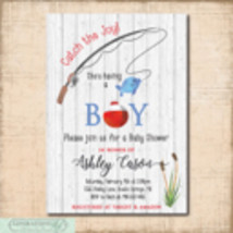 Fishing Baby Shower Invitation printable/Digital File/Baby Boy Shower In... - $14.95