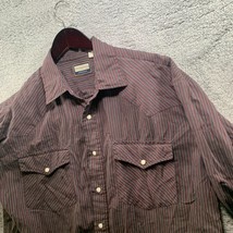 Men&#39;s large Stoneriver Outfitters Pearl Snap Western Rockabilly Striped ... - $7.00
