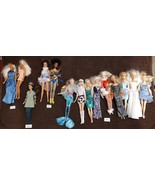 LOT OF 14 - 1989 TO 1995 MATTEL BARBIE DOLLS WITH CLOTHING - £114.16 GBP