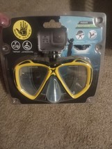 Body Glove Passage Adult Dive Mask Yellow with Camera Mount NEW - $12.86