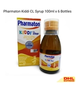 6x Pharmaton Kiddi CL Syrup 100ml Multivitamin with Lysine &amp; Calcium for... - $1,221.95 MXN